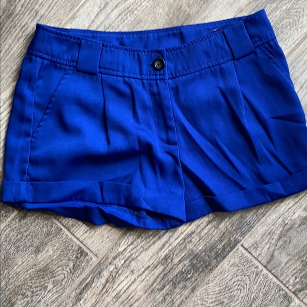 Cute royal blue tailored shorts